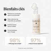 Mousse nettoyante pour coussinets